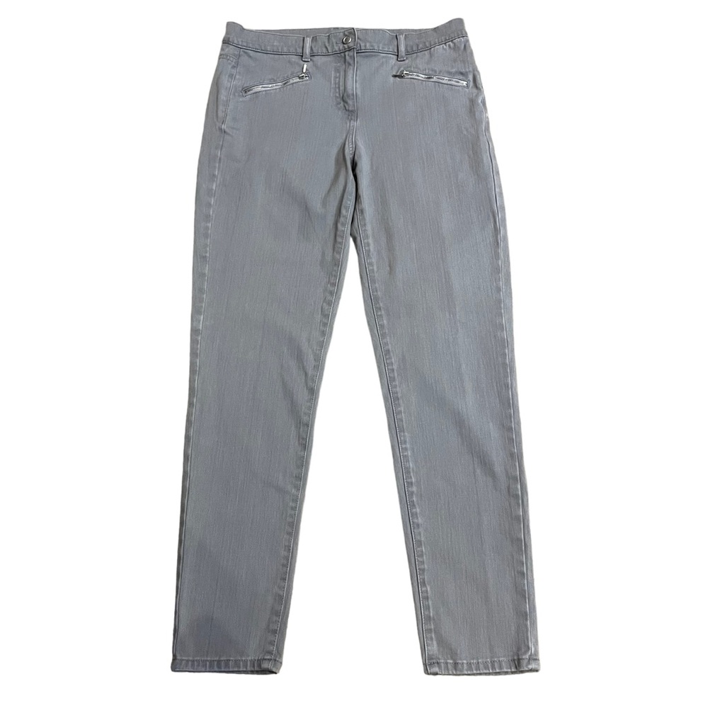 J. McLaughlin Gray Denim Skinny Jeans.  Size 10